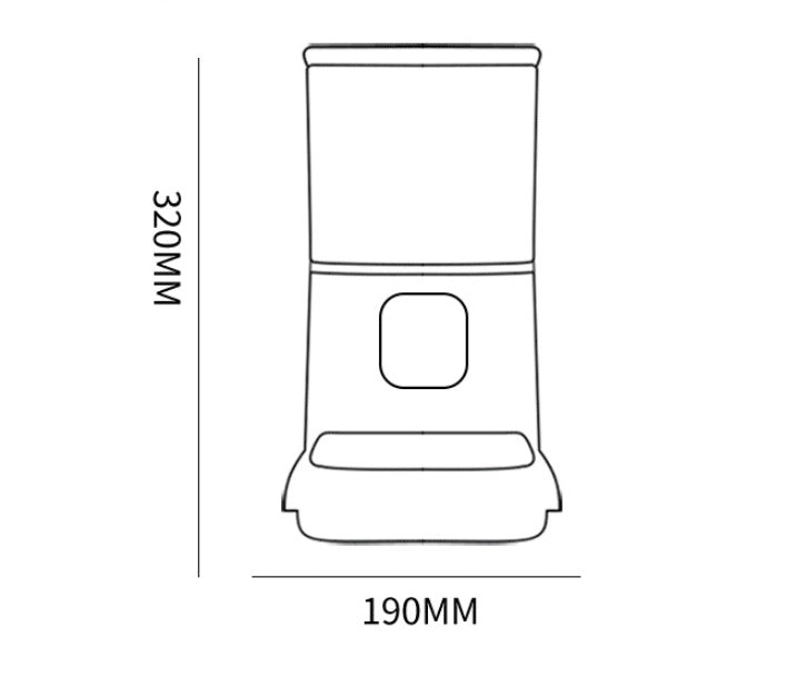 Smart Automatic Pet Feeder – WiFi App Control (6L Capacity)