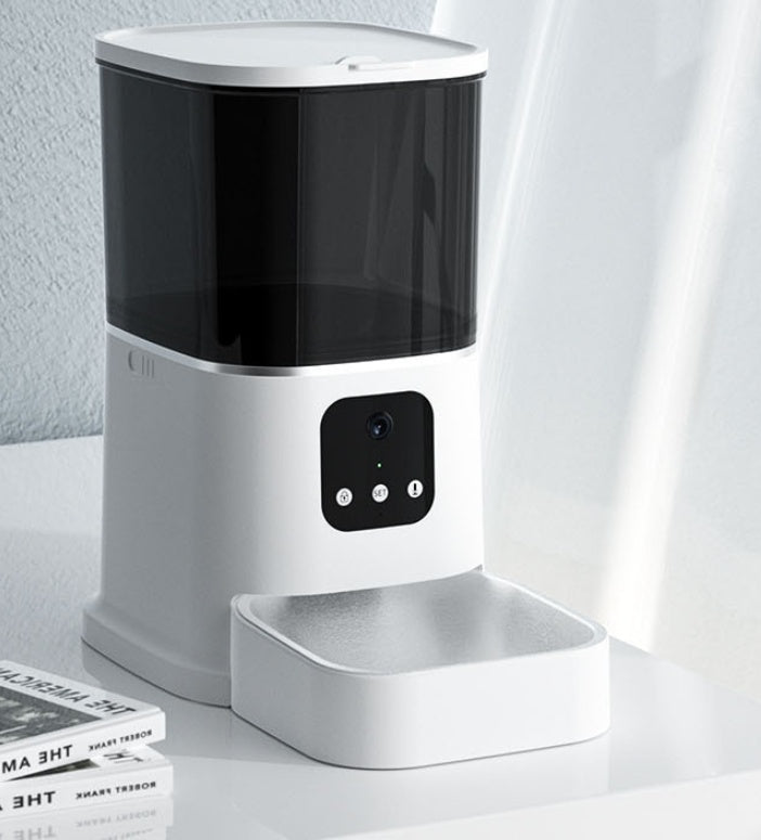 Smart Automatic Pet Feeder – WiFi App Control (6L Capacity)