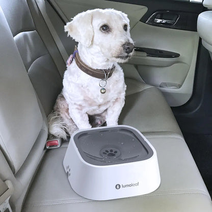 2L Cat And Dog Basin With Floating Bowl Anti-overflow Slow Water Inlet Distributor